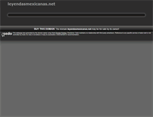 Tablet Screenshot of leyendasmexicanas.net
